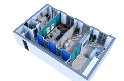 MEDIAPARK | 3-КОМН. | 77 М² | 5/10 ЭТАЖ | FARGONA | коробка !!! 1