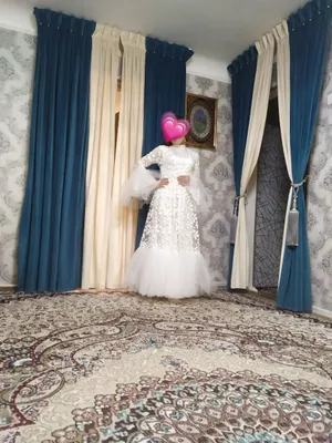 Oq vecherniy 2 qismli ichki qismi bazali ko'ylak