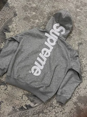 supreme hoodie gray 1