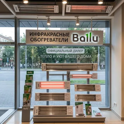 Инфракрасный потолочный обогреватель Ballu россия 1