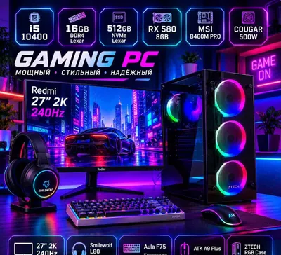 Gaming kompyuter + 2K 240Hz monitor + periferik qurilmalar 1