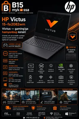 HP Victus 15 144Hz / i5-13420H / RTX 4050 / 16GB / Win 11