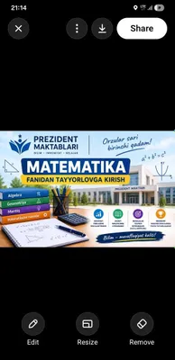 Matematika o‘qituvchi kerak