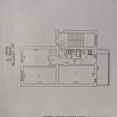 3 xonali kvartira, 58 m², 4/4, markaz, metroga yaqin C13