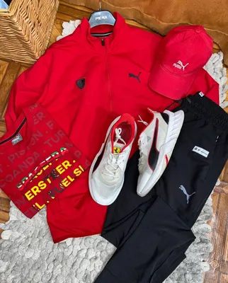 Комплект Puma Футболка Зипка Джогеры Крассовки Кепка 1