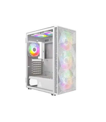 Montech X3 Mech + 6 ta RGB ventilyatorli, oq ПК korpusi (240 mm) 1