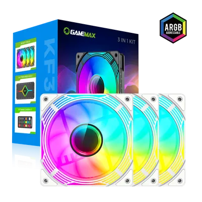 GameMax KF300 WH — корпусной вентилятор 1