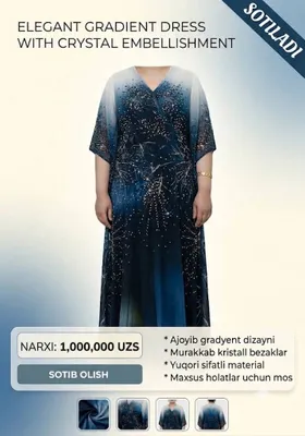 vecherniy koʻylak sotiladi razmeri 54
