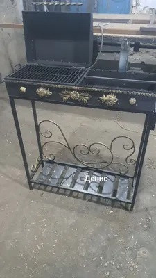 Дачный BBQ мангал шашлычница барбекю гриль под казан чайник ковка 1