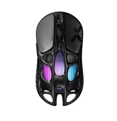 } GravaStar Mercury X Pro sichqonchasi, 8K, BT/WL/USB-A, RGB, qora 1