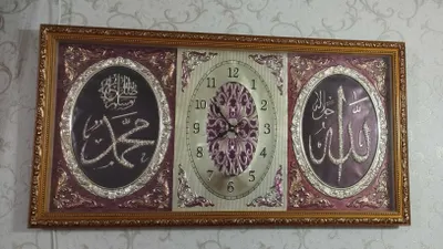 Картина настенная с часами