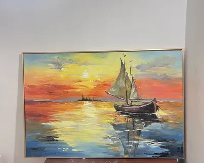 Moybo‘yoqda ishlangan qo‘l mehnati kartinasi, o‘lchami 80/120