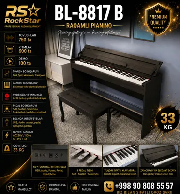 Цифровое пианино Blanth 8817-B 1