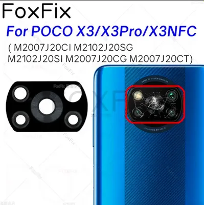 Poco x3/x3pro/x3nfc orqa kamera obyektivi oynasi 1