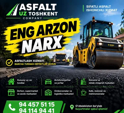 Asfalt xizmati asfalt ishlari асфалть 1