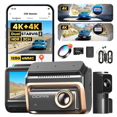 DDPAI Z90 Master Dual 4G двухканальный видеорегистратор 1