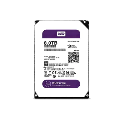 %| 8 TB HDD qattiq diski WD PURPLE / 128 MB, SATA 5400 ayl/min REF 1