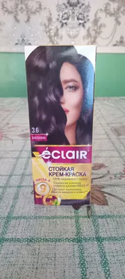 Краска для волос Ekler баклажанового цвета