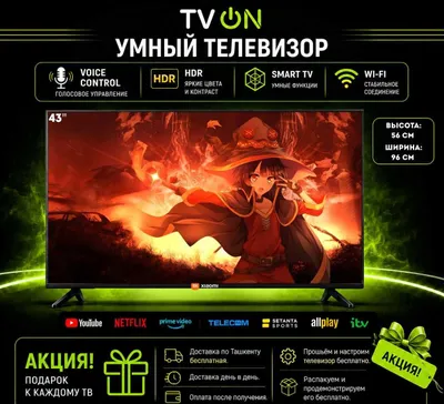 Телевизор Xiaomi 43 Smart TV Android FULL HD HDR IPS WiFi с голосовым управлением 1