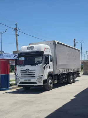 FAW JK6, 2 мостли, тентли фургон, метан, пробег 130 000 км, FULL. 1
