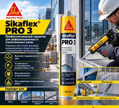 Sikaflex PRO-3 — deformatsion choklarni professional germetiklash 1