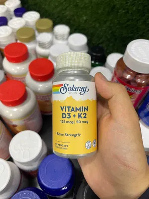 Solaray Vitamin D3 K2, 60 kapsula
