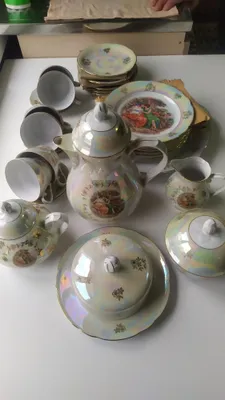 Сервис чайный мадона ,Чехословакия 6персон новый, 1