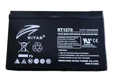 Ritar RT1270 akkumulyator batareyasi (12V, 7.0Ah) 1