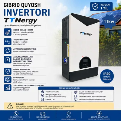 TTN 11kw Gibrid invertor 1