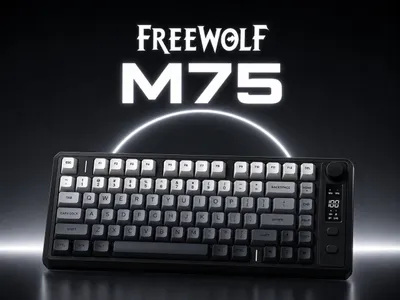 FreeWolf M75 Yumshoq mexanizmli o‘yin membranali klaviatura 1