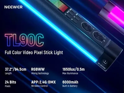 Neewer TL90C RGB LED свет 90 см — новый, есть доставка, есть гарантия 1