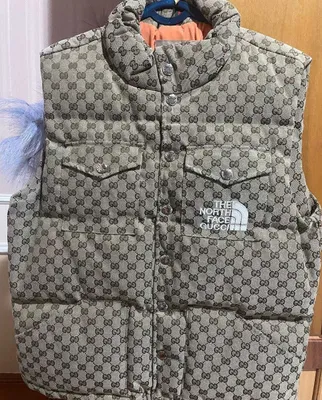 Пуховый жилет The North Face x Gucci, идеальное состояние 1