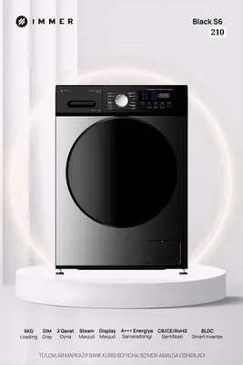 IMMER BLACK S6 kir yuvish mashinasi