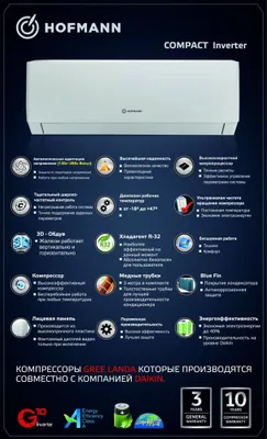 Hofmann COMPACT 18 Inverter konditsioneri (130V–265V)