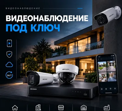 Видеонаблюдение под ключ / Установка камер видеонаблюдения