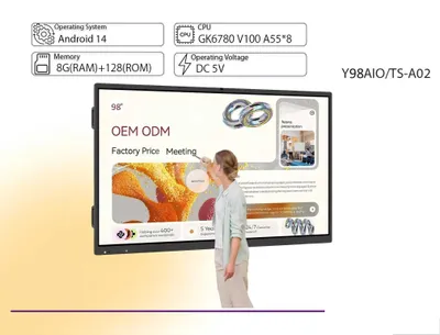 Интерактивная панель IMMER Y65AIO/TS-A02CM 65" ANDROID 14 8/128 4K 1