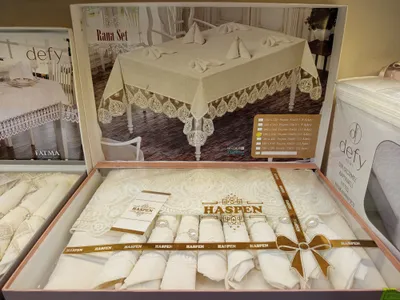 Скатерть Haspen 350×180, 12 салфеток