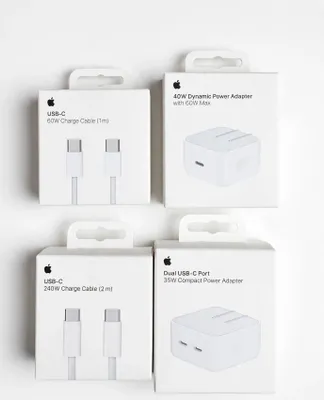 Зарядка для iPhone, кабели и адаптеры Apple оптом, оригинал 100%, 40W, 35W 1