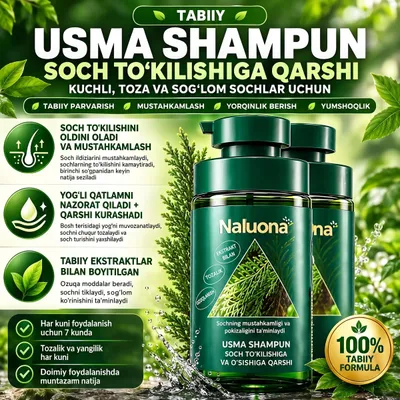 Usma shampun - barcha sochlar uchun mos 1