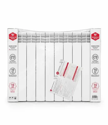 Биметаллик радиатор Warmlux Tech WARM B500 — 2 100 Вт 1