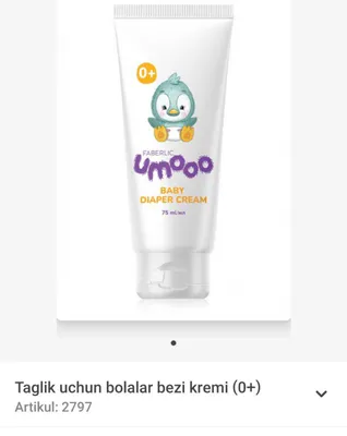 UMOOO – kichkintoylar uchun yangi qator. Taglik uchun chaqaloq kremi