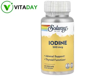 Solaray Iodine Йод из йодида калия 1