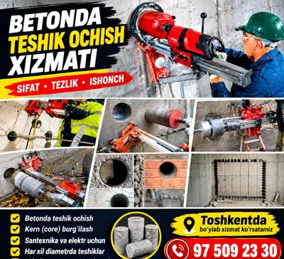 Beton teshish kesish xizmati 1