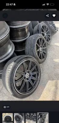 Оригинальные разноширокие диски и шины для W212 1