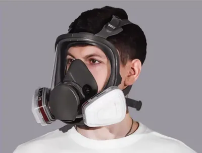 Ko‘mir filtrli, qayta foydalaniladigan yangi respirator-niqob 1