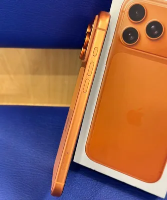 iPhone 17 ProMax 256 ГБ, Orange, аккумулятор 93%, оригинальный 3