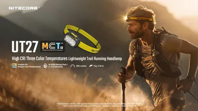 NITECORE UT27 — налобный фонарь для ночного трейла 1