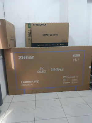 Телевизор ZIFFLER 100 4K QLED 144Hz Google TV 30%Скидки (2025 новинки) 1