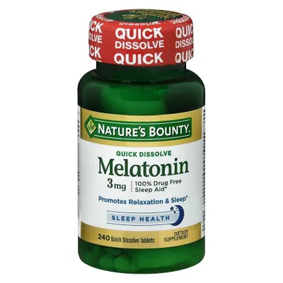 Мелатонин Melatonin 3 Mg, 240 капс Natures Bounty из Америки