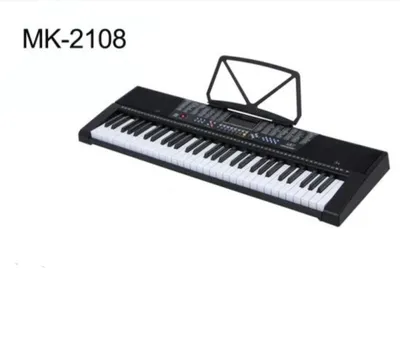 Пианино-синтезатор MK-2108, цвет чёрно-белый